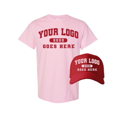 Combo GJK004 Red / Lt. Pink Tee